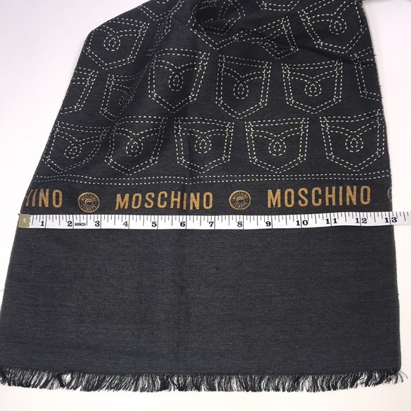 NWT Moschino silk and wool scarf 62” length - Picture 8 of 8